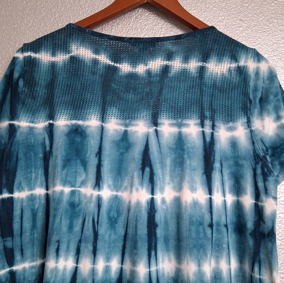 Dante Malan Blue & White Tie Dye Top   Size L - Picture 12 of 15